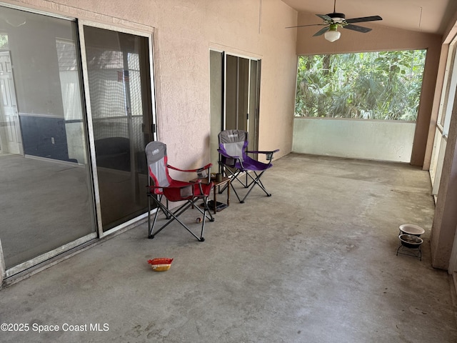 7444 Glenwood Rd, Cocoa, FL 32927 - view of patio with a ceiling fan