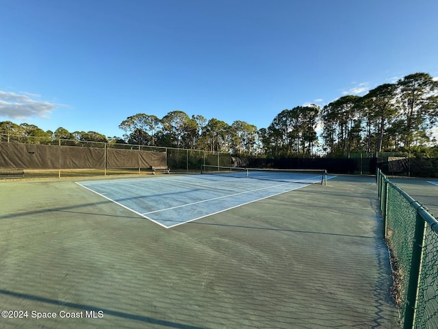 view of tennis court