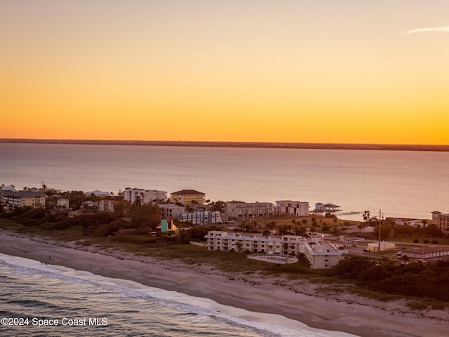 water view featuring a beach view