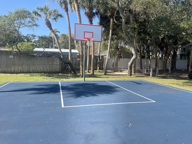 view of sport court