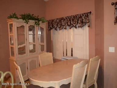 view of dining area