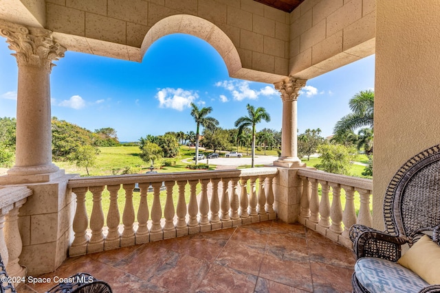 view of patio / terrace featuring a porch