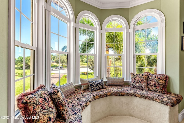 sunroom featuring plenty of natural light