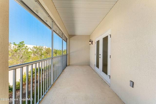 view of balcony