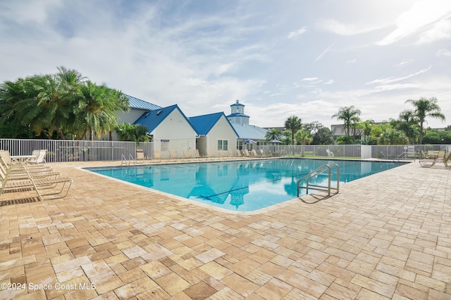 view of pool with a patio