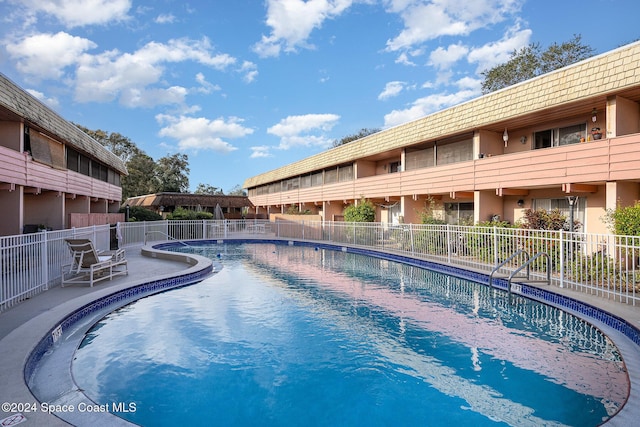 view of pool with a patio area