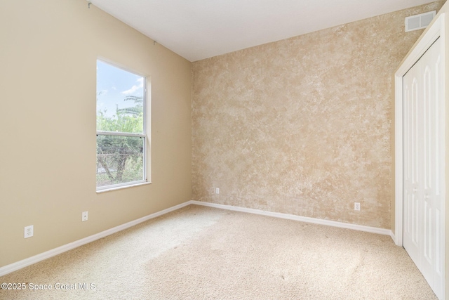 view of carpeted empty room