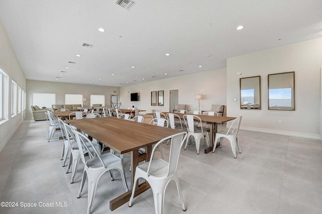 view of dining area