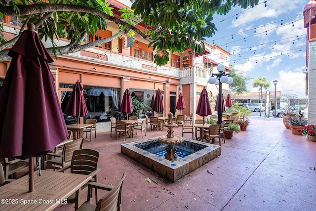 view of patio / terrace featuring a balcony