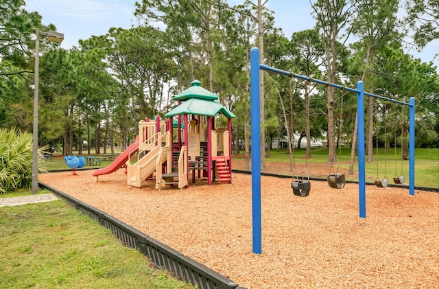 view of jungle gym