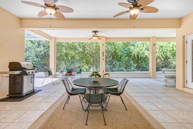 view of patio / terrace with area for grilling