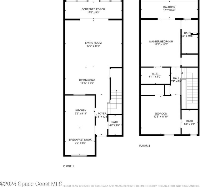 737 Palm Springs Cir, Indian Harbour Beach, FL 32937 - view of property floor plan