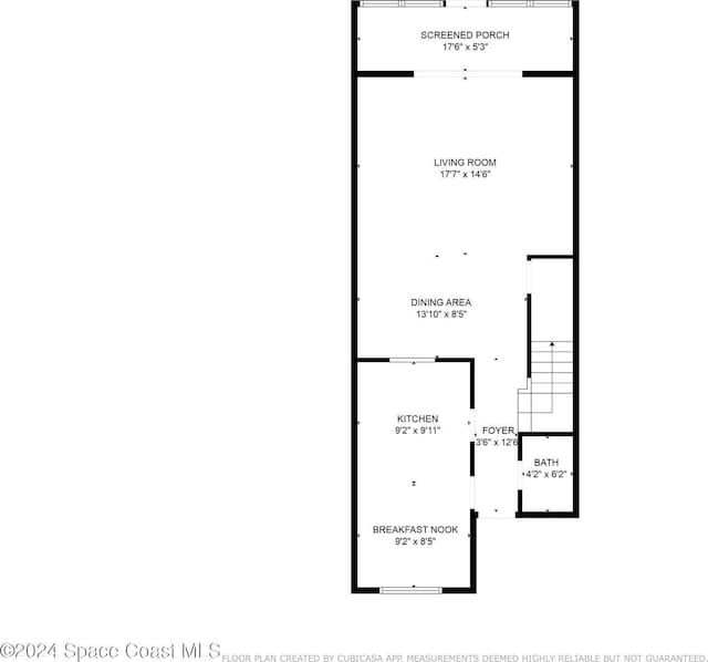 737 Palm Springs Cir, Indian Harbour Beach, FL 32937 - view of floor plan / room layout