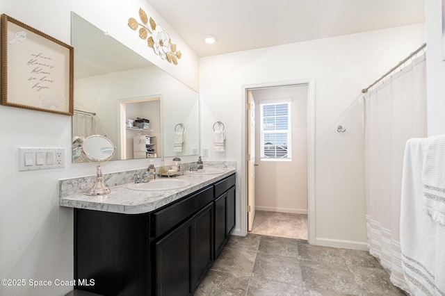 bathroom with vanity