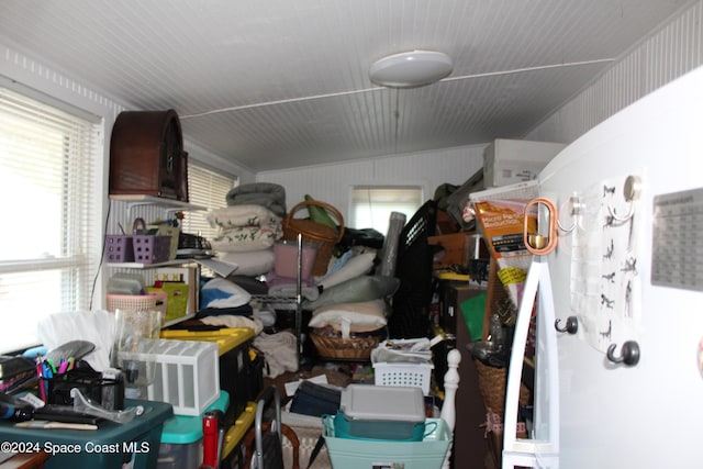 view of storage room