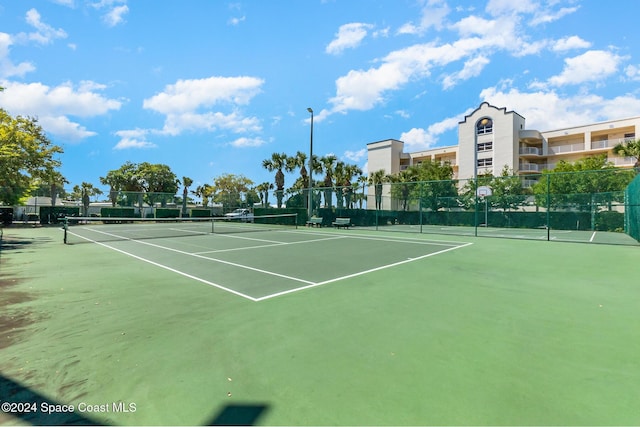 view of sport court