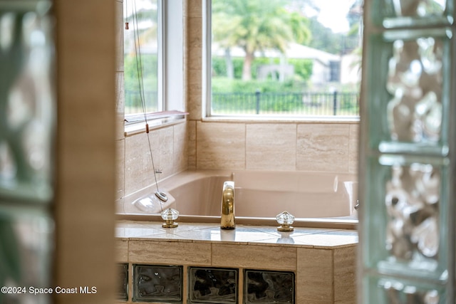 bathroom featuring a bathing tub