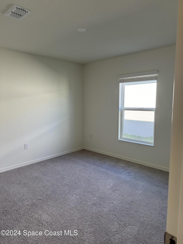 view of carpeted empty room