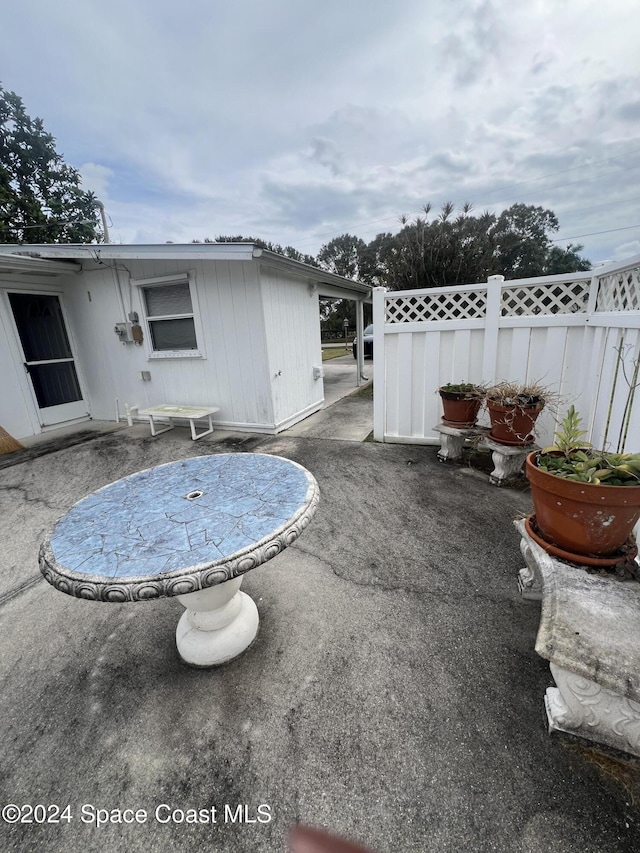 view of patio