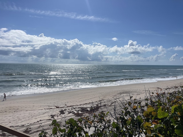 property view of water with a view of the beach