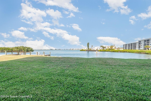 200 S Banana River Blvd Unit 2302, Cocoa Beach, FL 32931 - water view featuring a boat dock