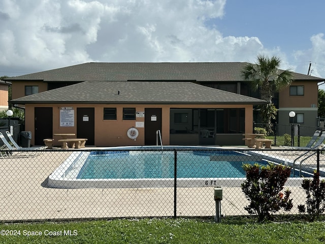 view of pool with a patio area