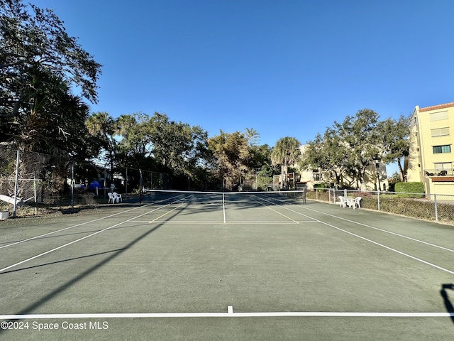 view of sport court