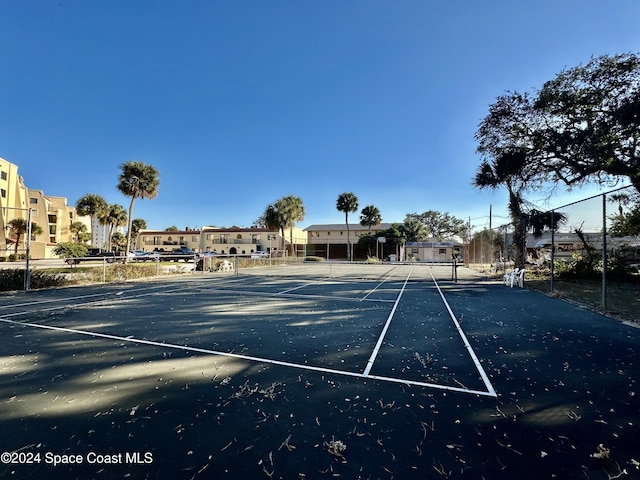 view of tennis court