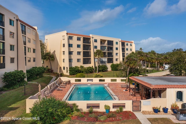 view of pool with a patio