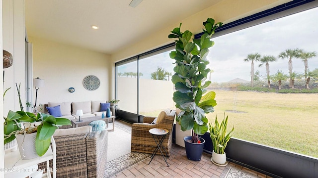 view of sunroom / solarium