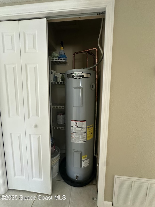 utilities featuring electric water heater