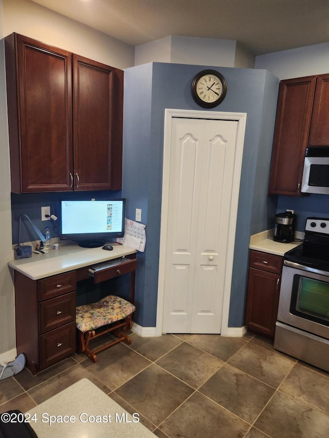 kitchen with stainless steel appliances