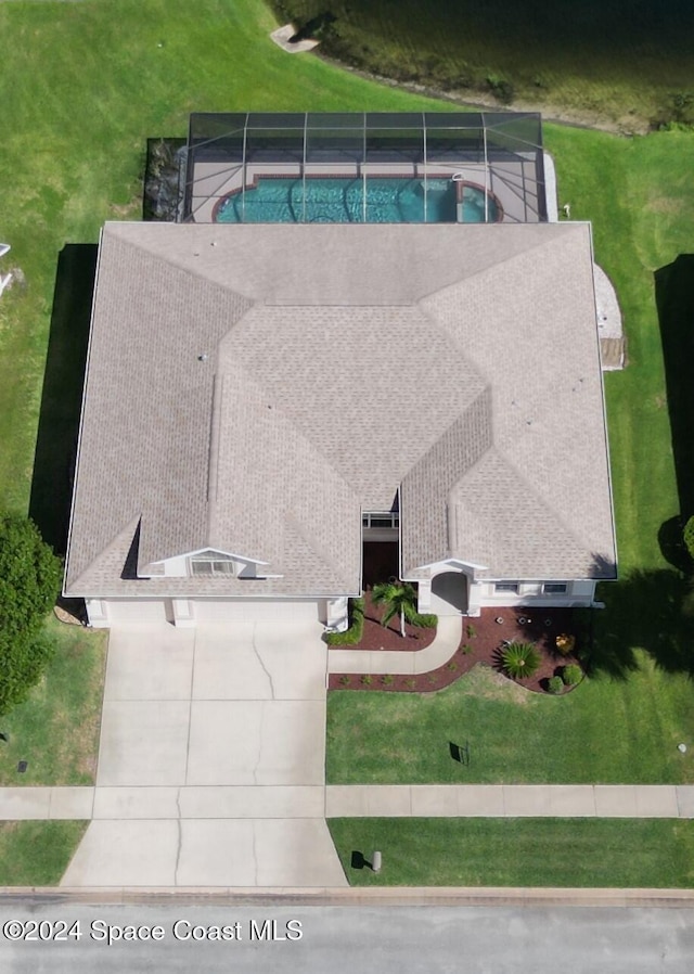 birds eye view of property