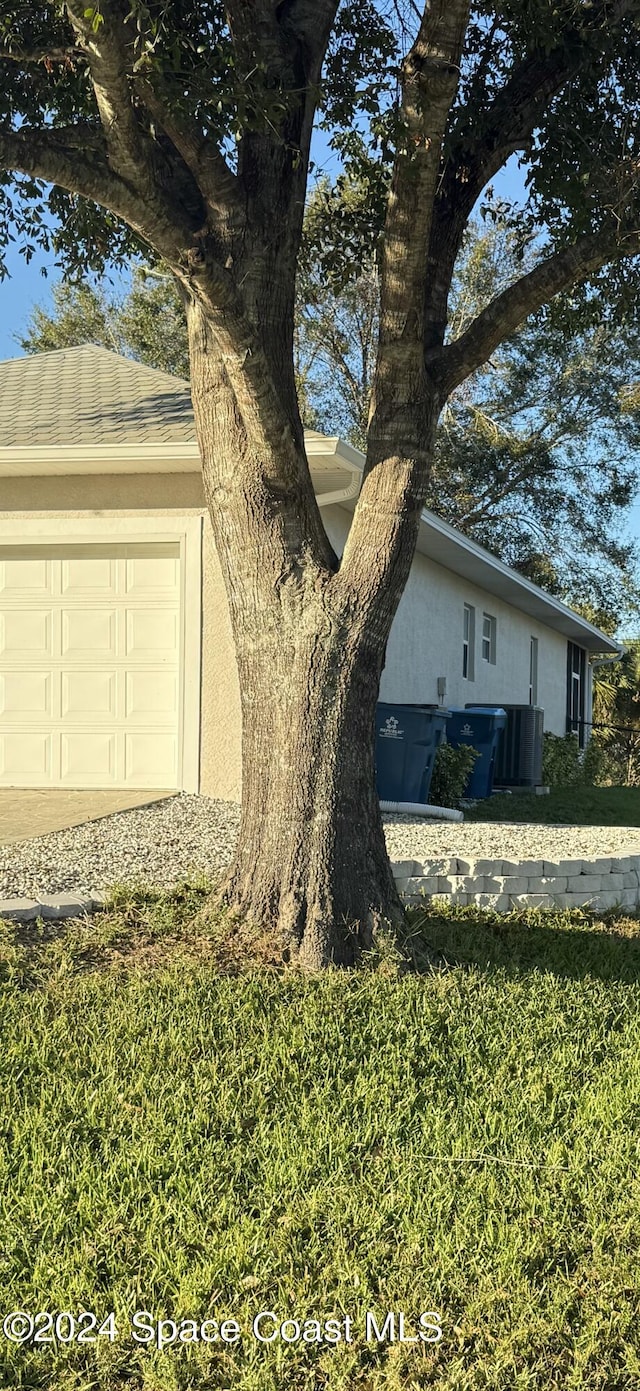 view of home's exterior featuring a garage