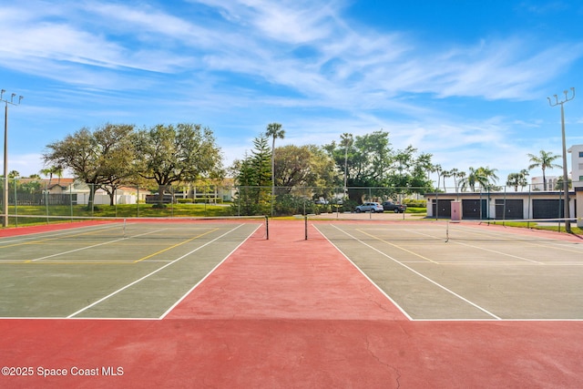 view of tennis court