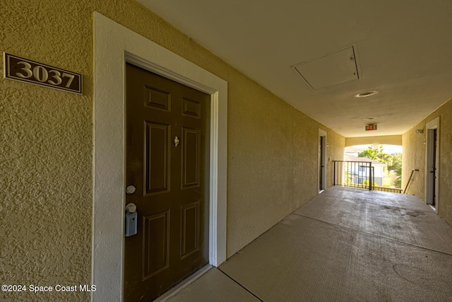 view of entrance to property