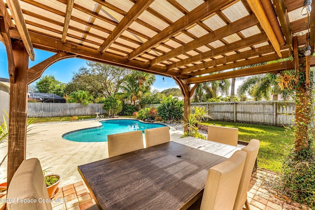 view of pool with a patio area