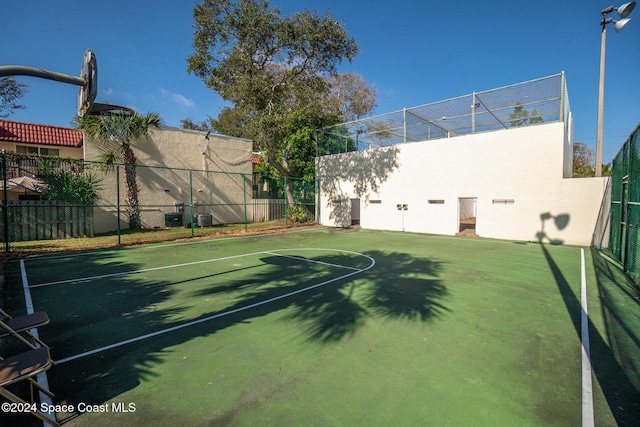 view of basketball court