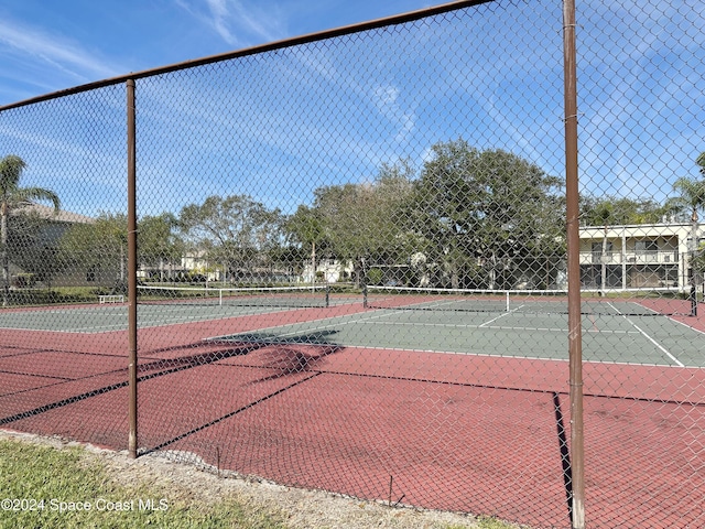 view of tennis court