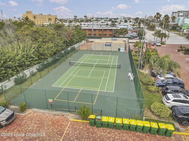 view of tennis court