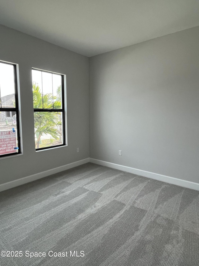 view of carpeted empty room