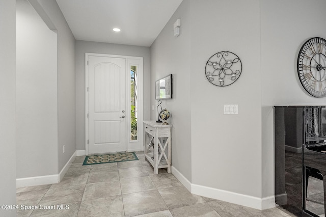 view of tiled entryway