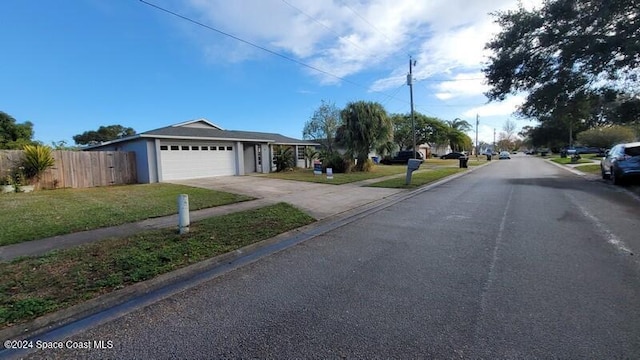 view of road