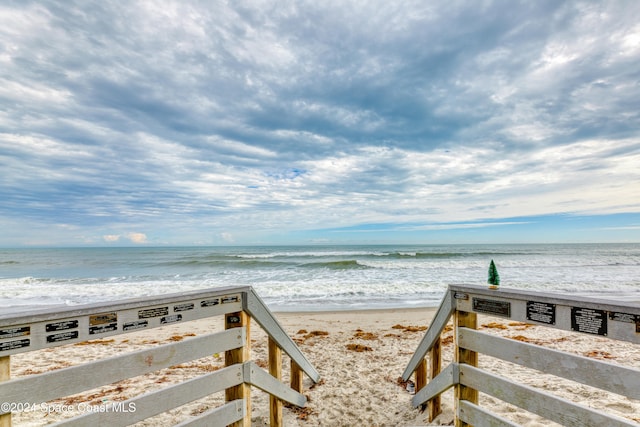 water view with a beach view