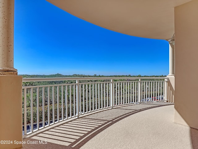 view of balcony