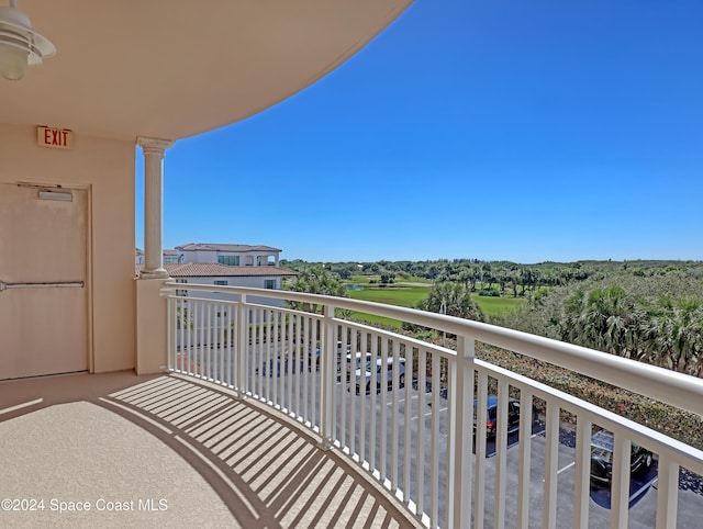 view of balcony