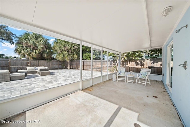 view of sunroom / solarium