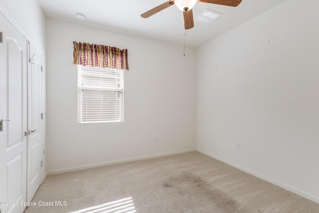 2342 Planter Ridge Ct, Palm Bay, FL 32909 - unfurnished room with carpet flooring and a ceiling fan