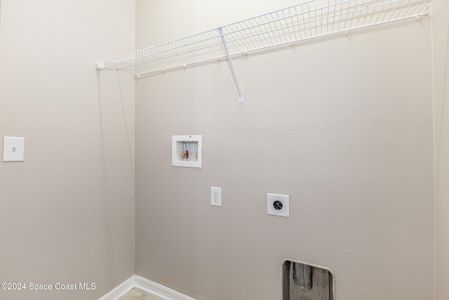 1796 Alaqua Way, Melbourne, FL 32904 - washroom with electric dryer hookup and hookup for a washing machine