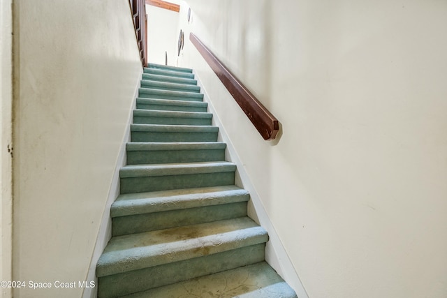 view of staircase